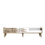 Hanah Home Valensiya Soporte para TV Nogal y Blanco